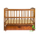 Кроватка Sofia Eco Color S-5 Орех (120*60, 3 ур-ня, откидн. бок., маятник, ящик) Кроватка Sofia Eco Color S-5 Орех (120*60, 3 ур-ня, откидн. бок., маятник, ящик)